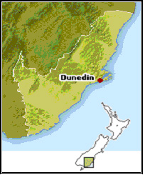 Dunedin - map